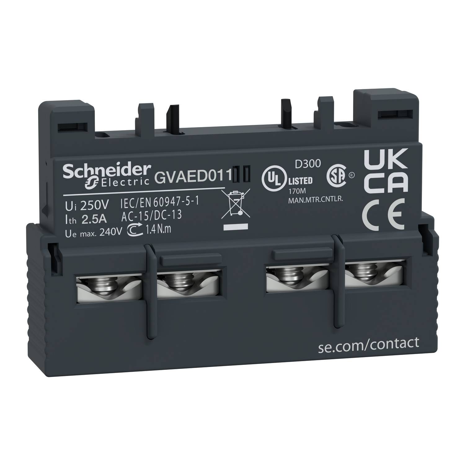 Schneider Electric GVAED011 Contact auxiliaire 1 pc(s)