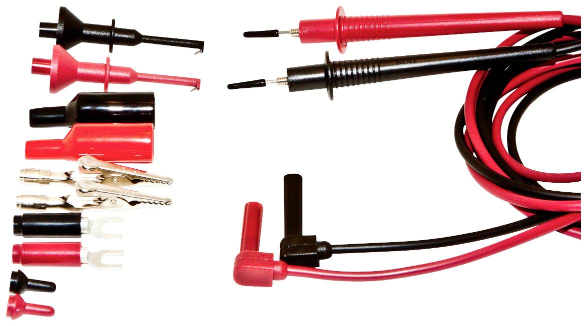 Set adaptateur prise de test Mueller Electric 110004 rouge, noir 1 set