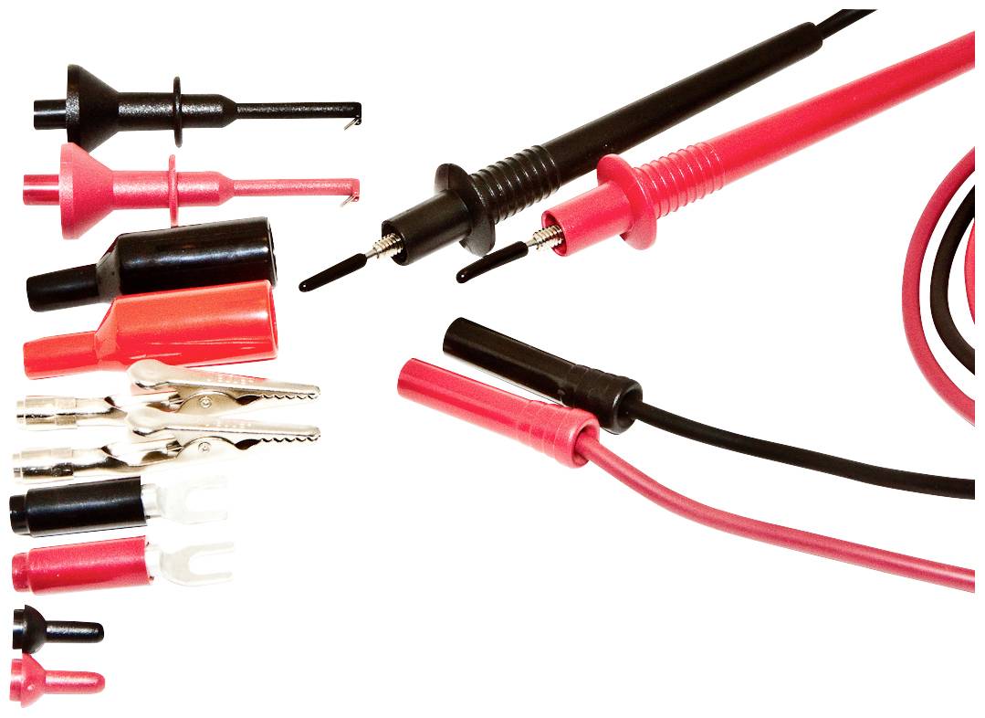Set adaptateur prise de test Mueller Electric 110006 rouge, noir 1 set