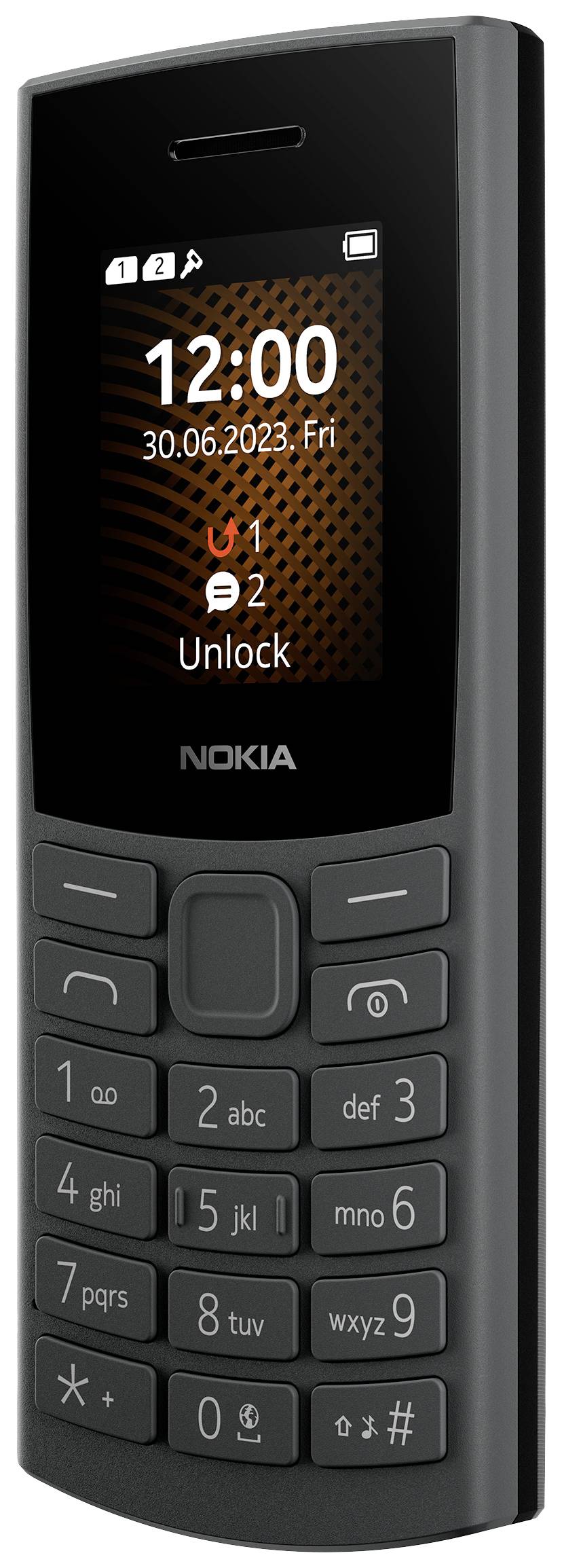 Nokia 105 4G Edition 2023 Téléphone portable double SIM charbon de bois