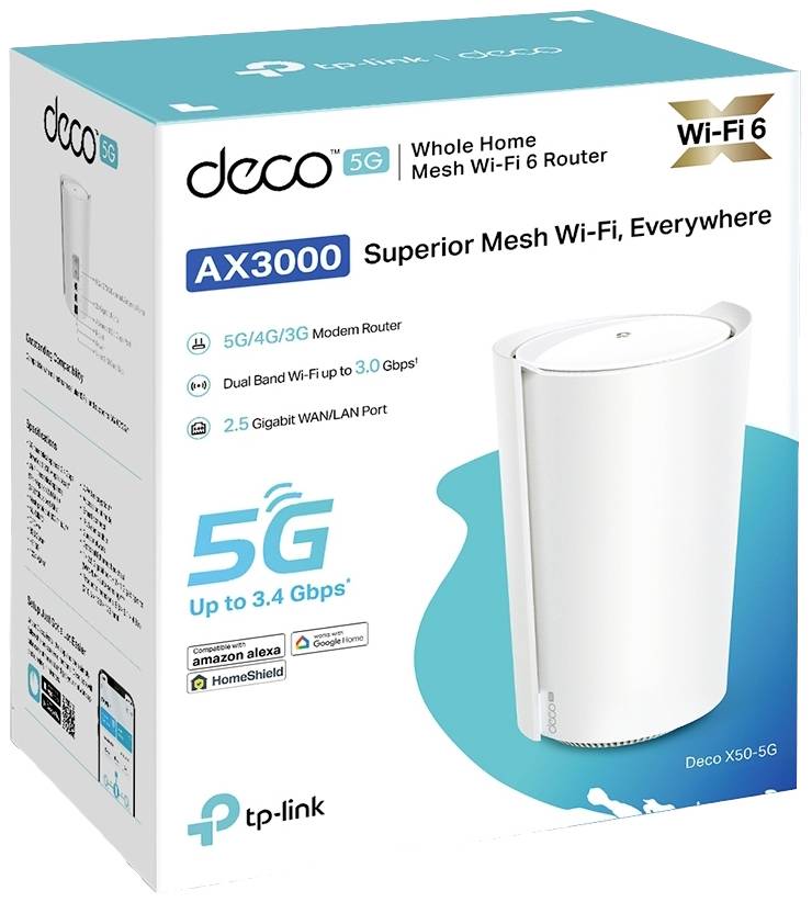 TP-LINK Deco X50-5G Single Réseau maillé 2.4 GHz, 5 GHz