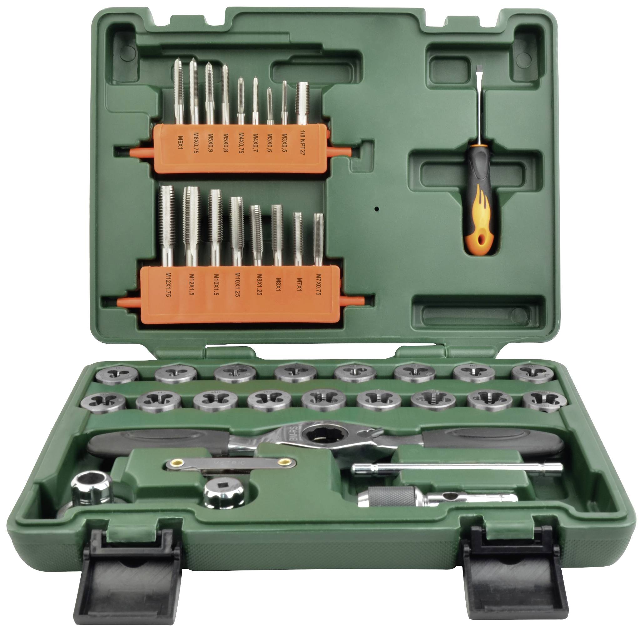 Brüder Mannesmann M53230 Insert fileté 40 pièces M3, M4, M5, M6, M7, M8, M10, M12