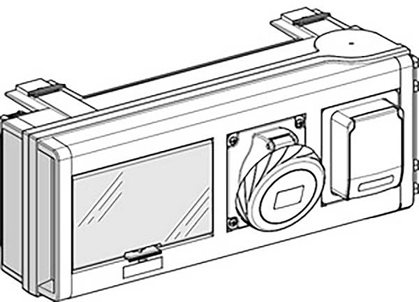 Dessin d'un appareil photo avec objectif et écran, vue de profil. Représentation technique détaillée en noir et blanc.