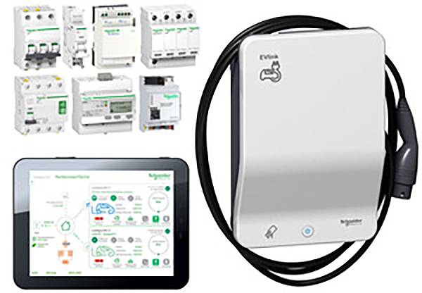 Schneider Electric KITEVB1PRO2LPC Station de charge EVlink Wallbox eMobility