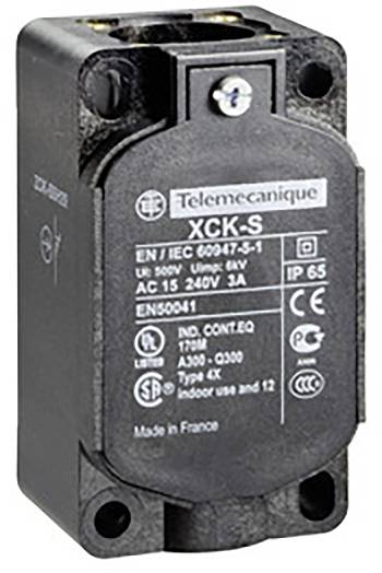 Interrupteur de proximité Telemecanique XCK-S, IP65, EN/IEC 60947-5-1. Courant de commutation AC 15, 240V, 3A. Utilisation dans des environnements industriels.