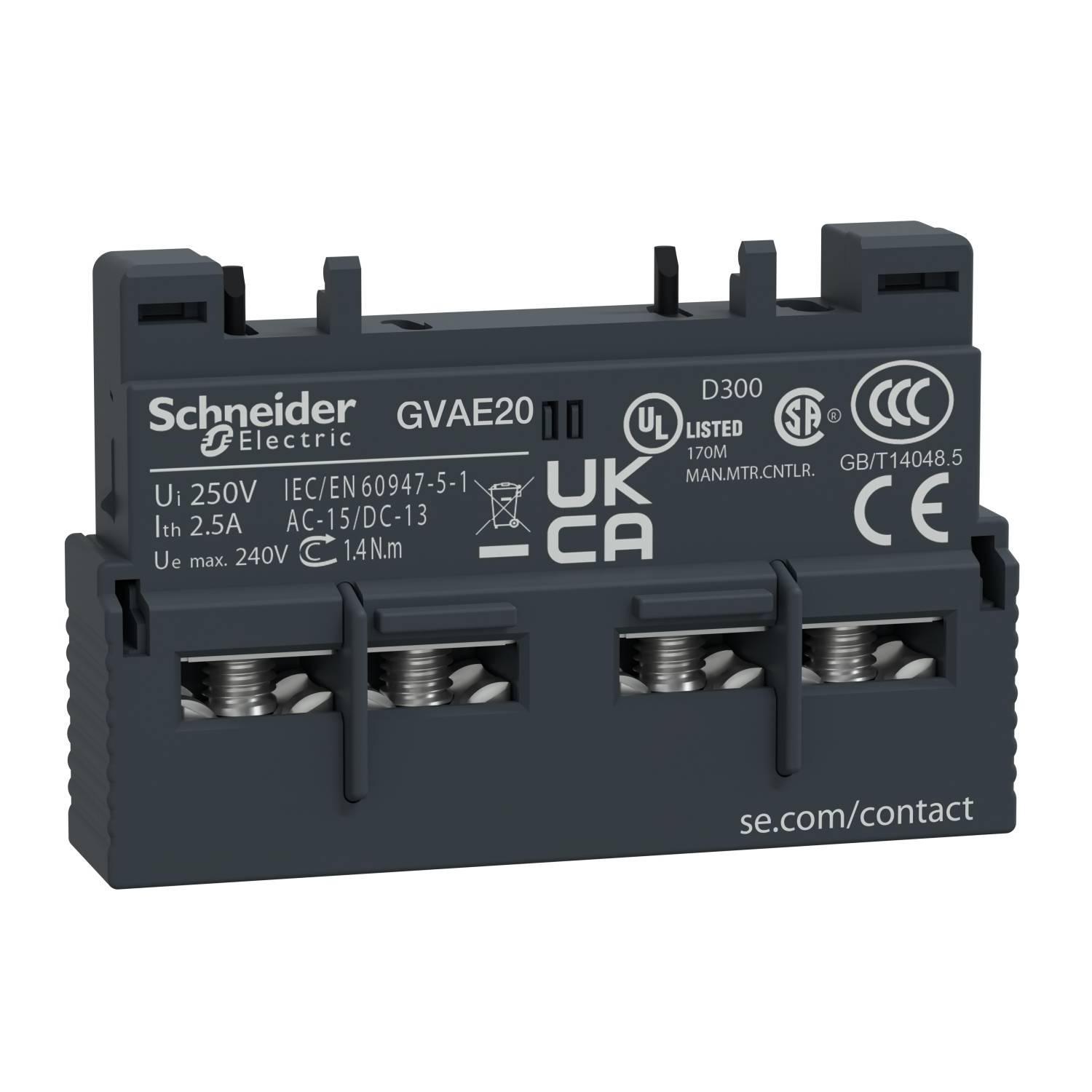 Schneider Electric GVAE20 Contact auxiliaire 10 pc(s)