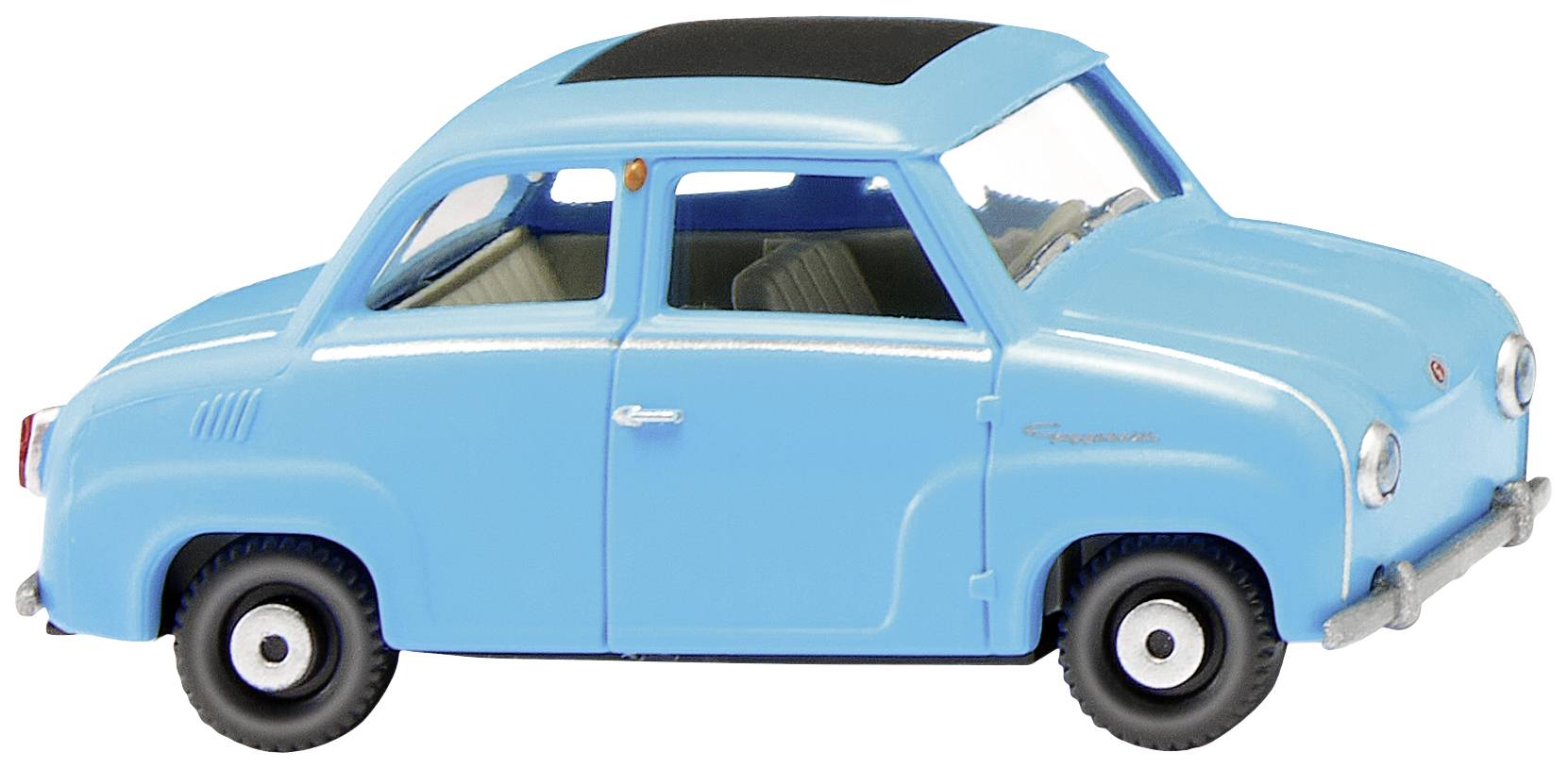 Wiking 0184 98 H0 Modèle réduit de voiture particulière Goggo Verre de boggomobil, bleu glacier