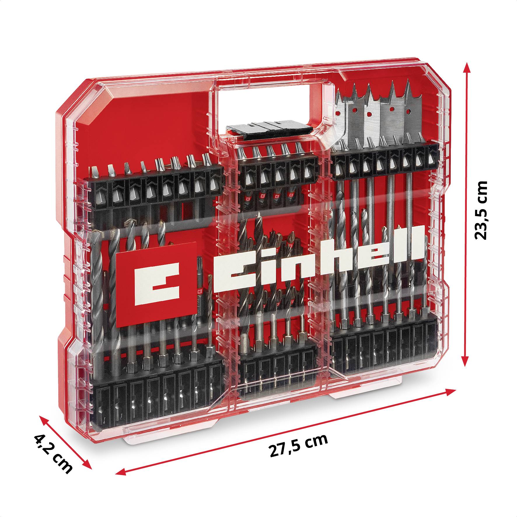 Einhell 108788 95 pièces Assortiment de forets et d'embouts