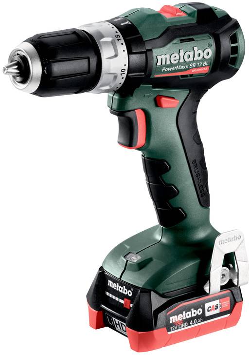 Metabo 601046800 -Perceuse-visseuse à percussion sans fil brushless, + 2 batteries, + chargeur
