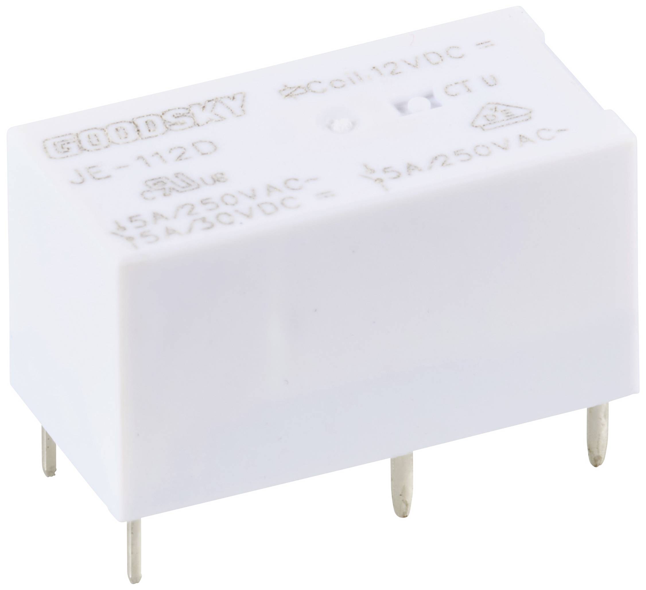 GoodSky JE-112D Relais pour circuits imprimés 12 V/DC 5 A 1 inverseur (RT)