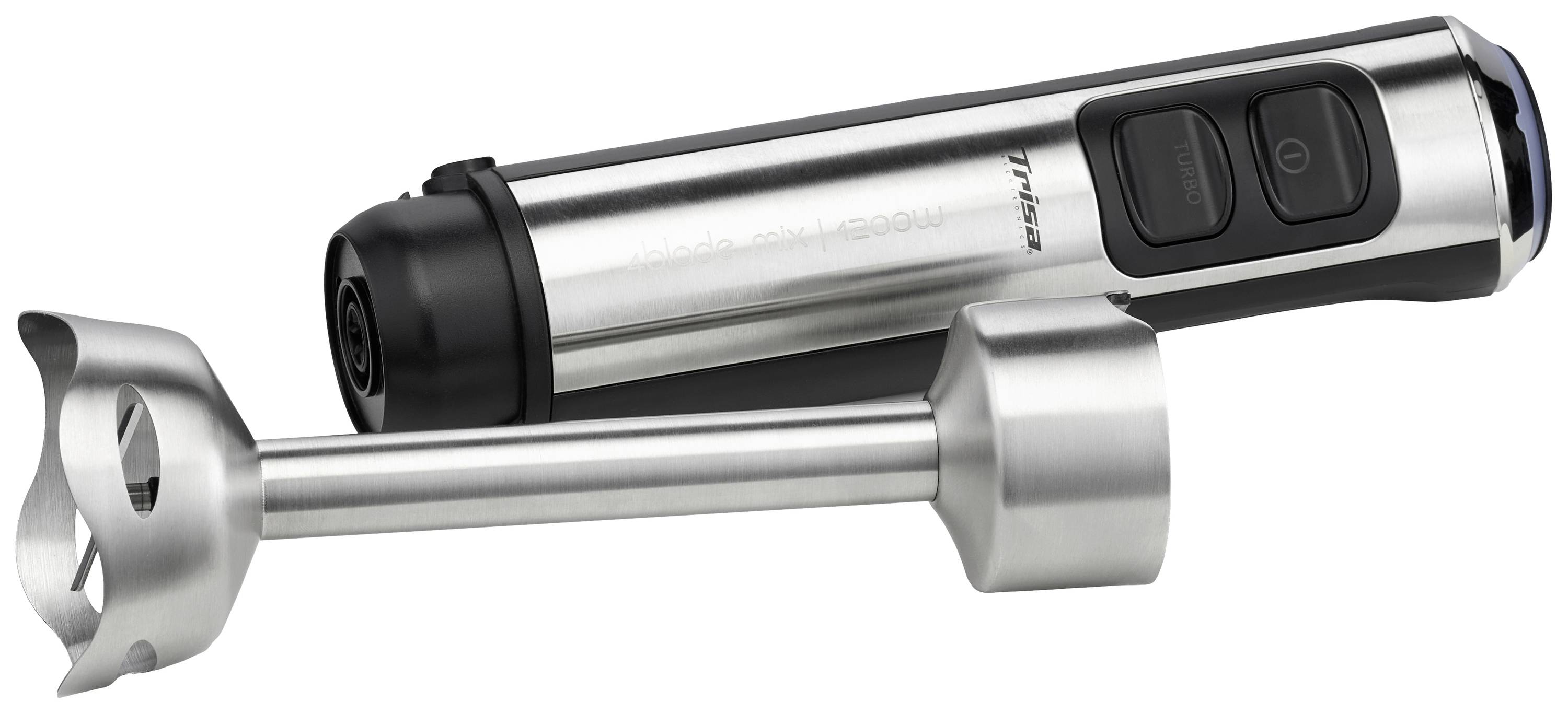 Trisa 4Blade Mix Mixeur plongeant 1200 W fonction turbo acier inoxydable