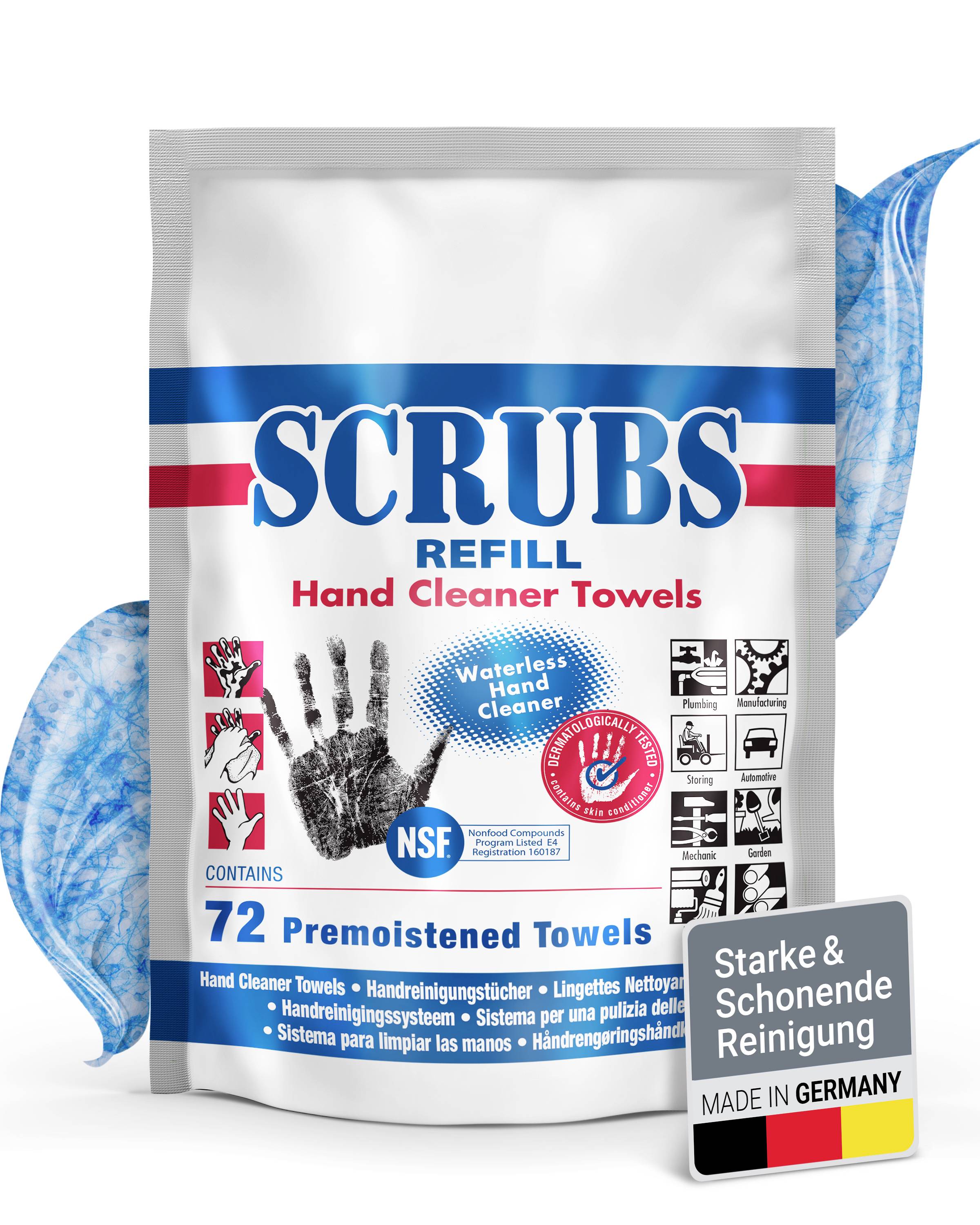 Scrubs Srubs Refill 042270 Lingette pour les mains 72 pc(s)