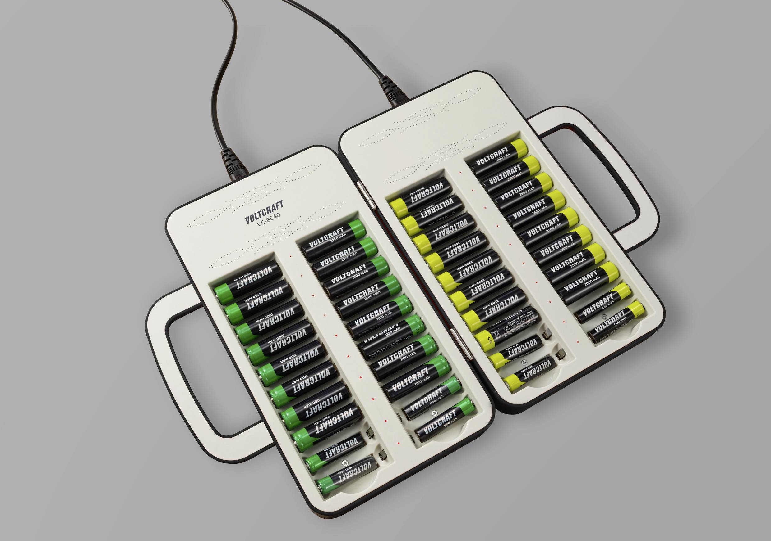 VOLTCRAFT Chargeur de piles rondes NiMH LR6 (AA), LR03 (AAA)