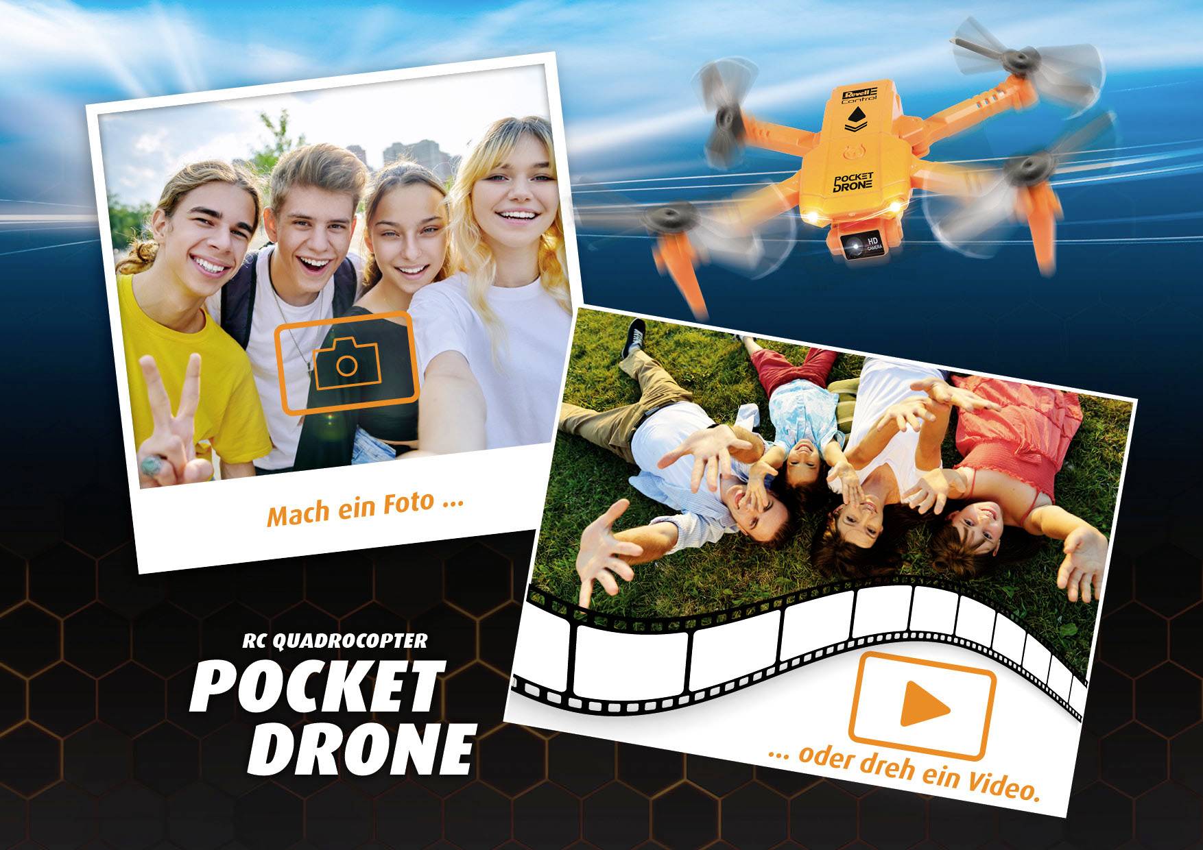 Revell Control Pocket Drone Drone quadricoptère prêt à voler (RtF)