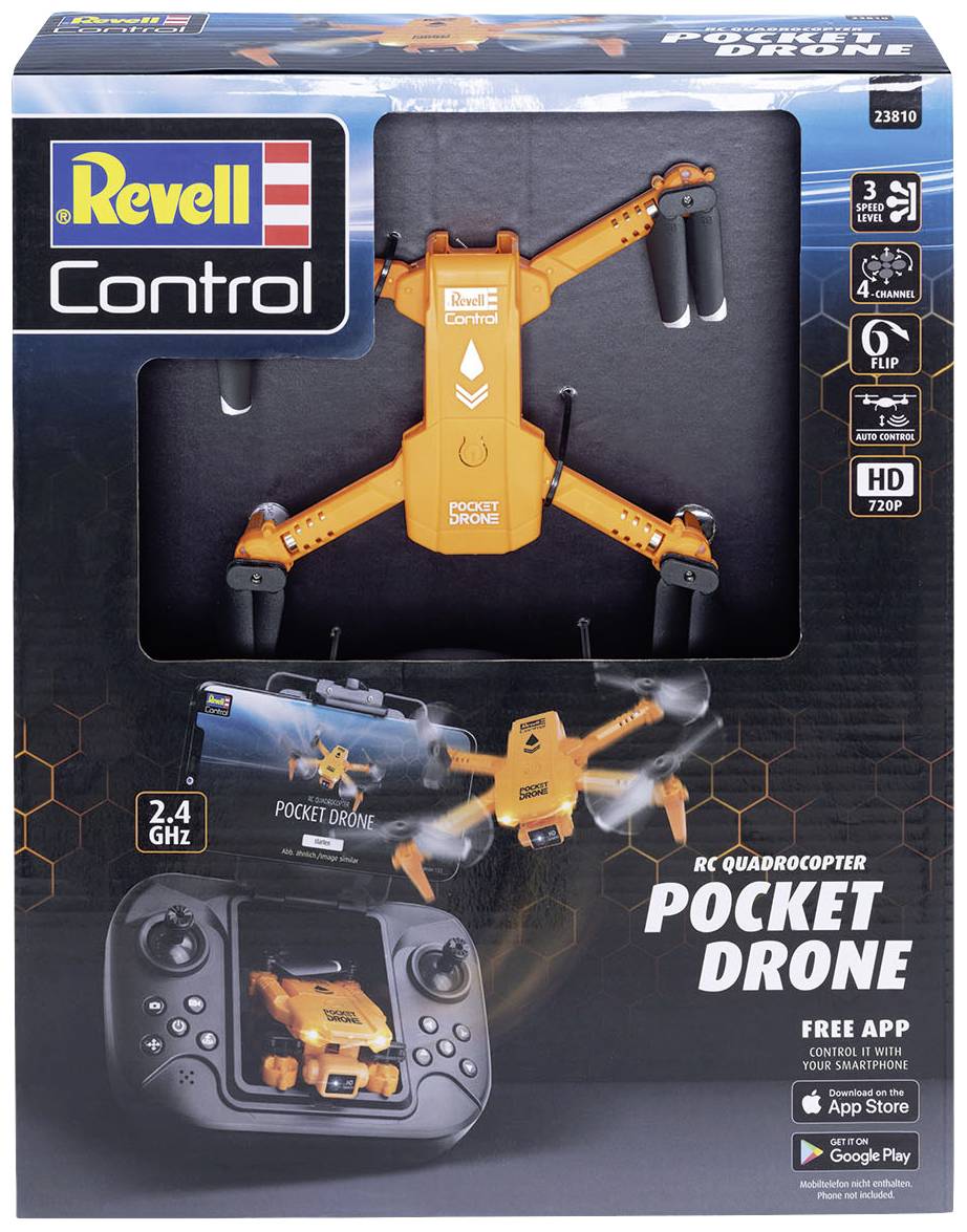 Revell Control Pocket Drone Drone quadricoptère prêt à voler (RtF)