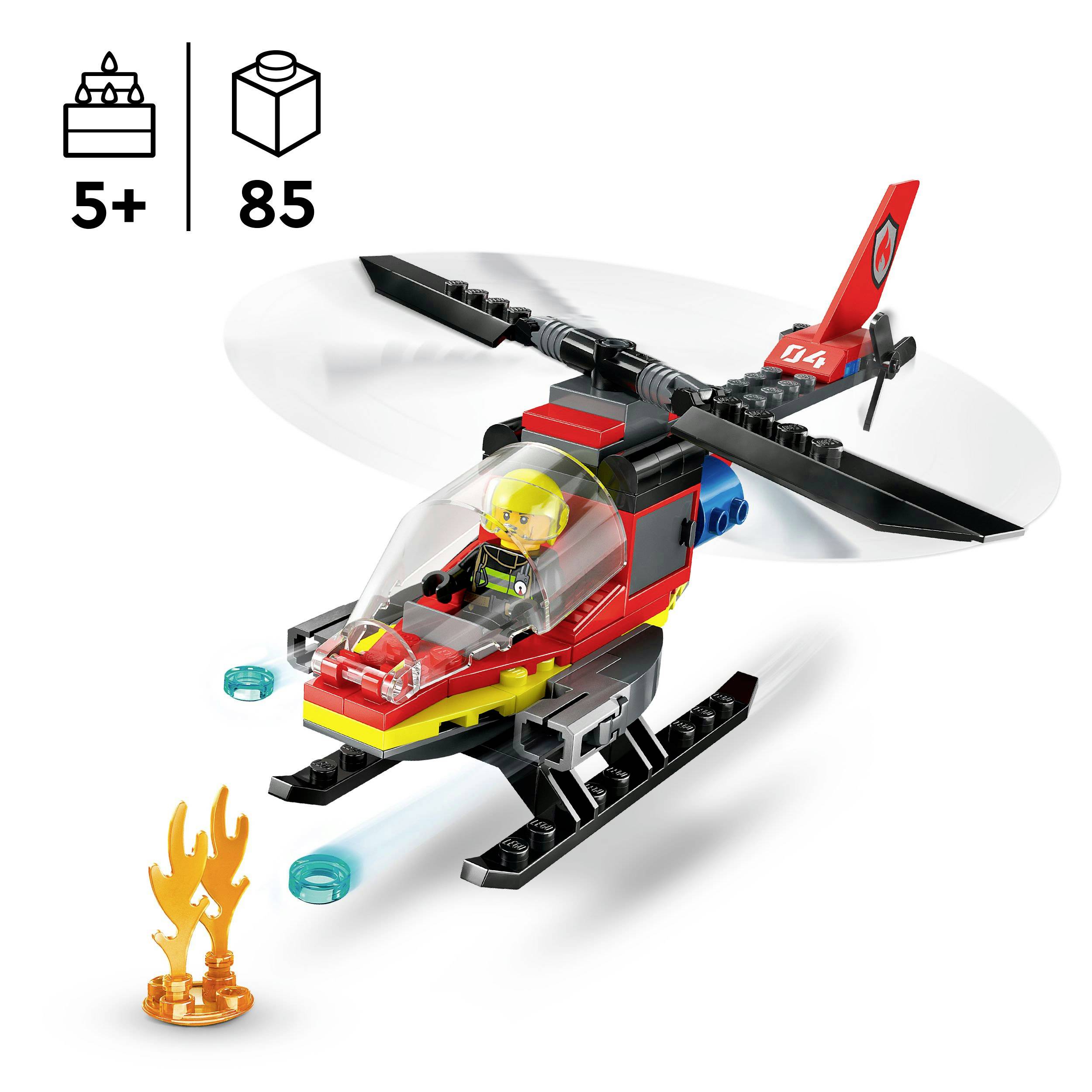 60411 LEGO® CITY Hélicoptère de pompiers
