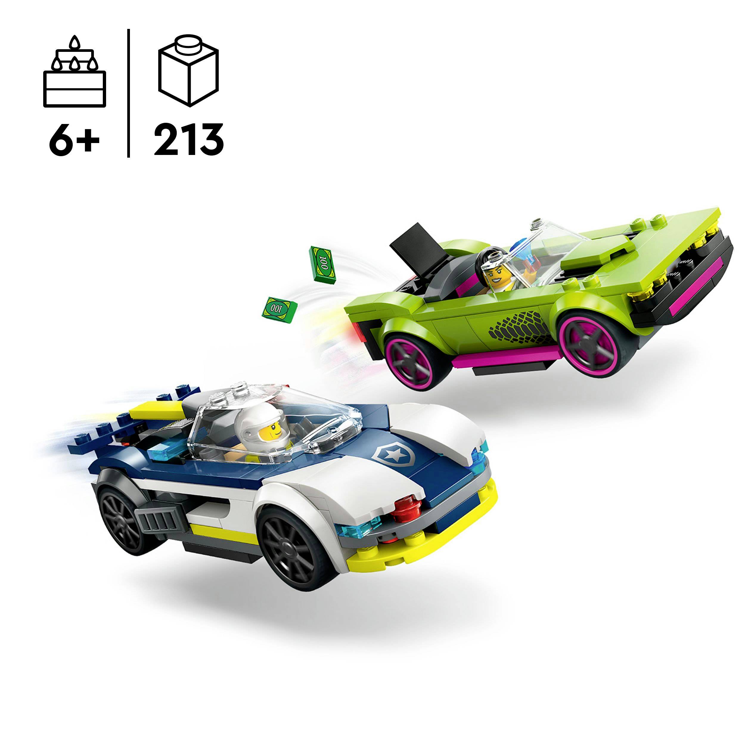 60415 LEGO® CITY Poursuite avec voiture de police et Muscle car