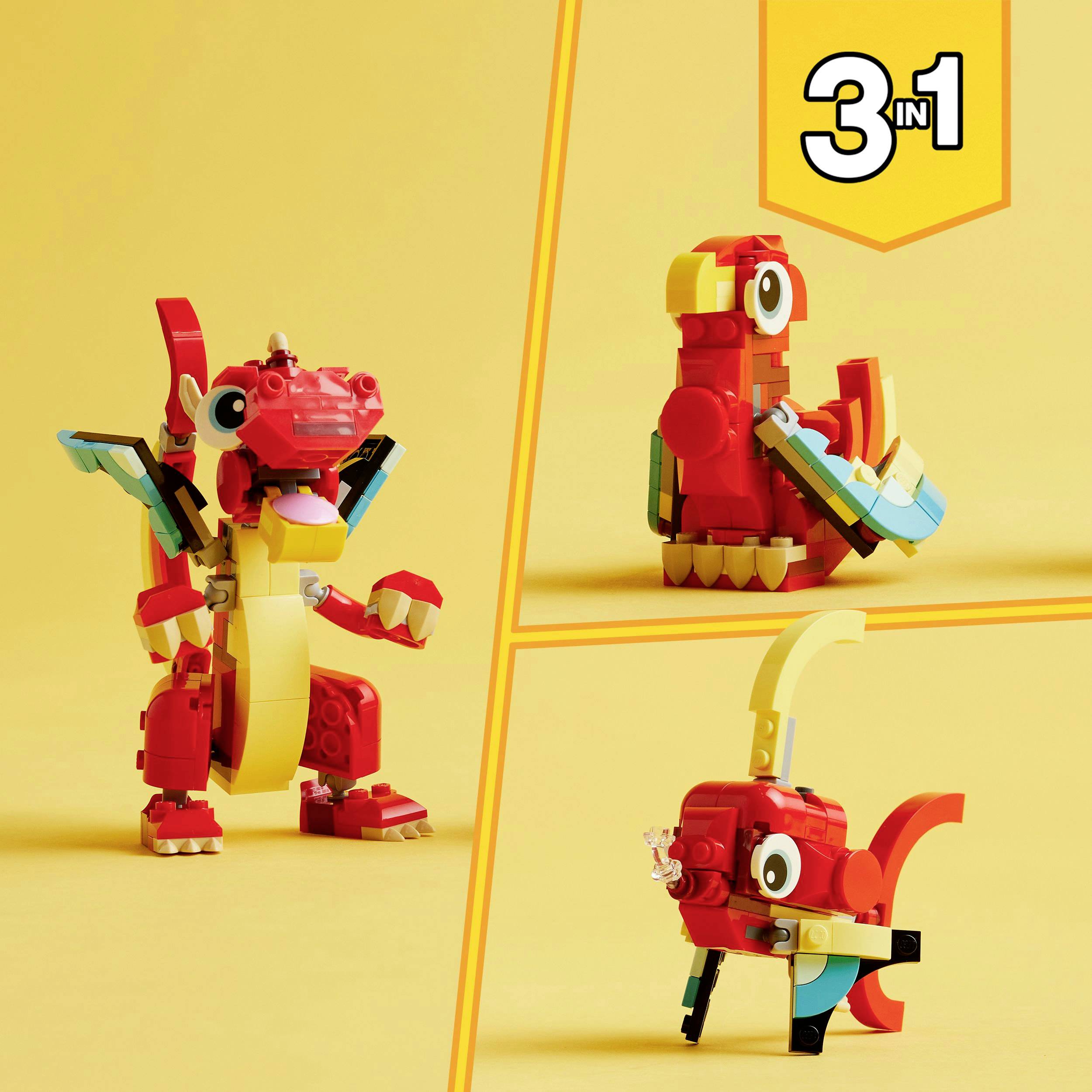 31145 LEGO® CREATOR Cerf-volant rouge