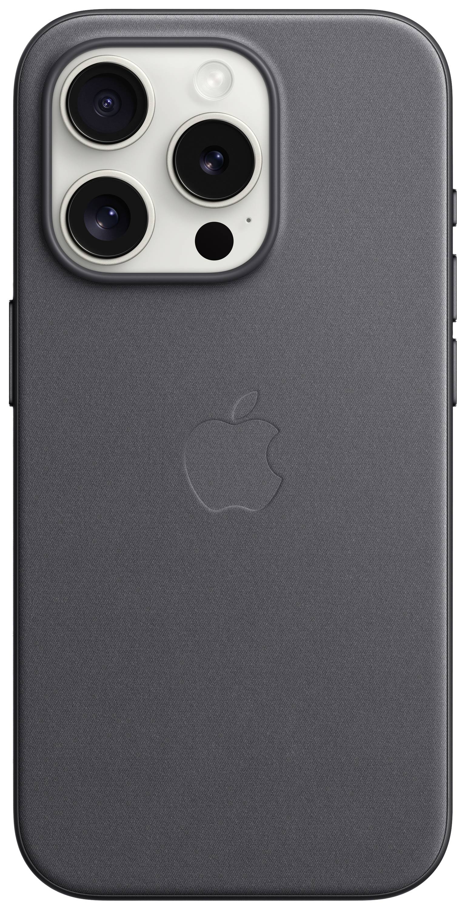 Apple Finewoven Case Coque arrière Apple iPhone 15 Pro noir chargement par induction, résistant aux chocs