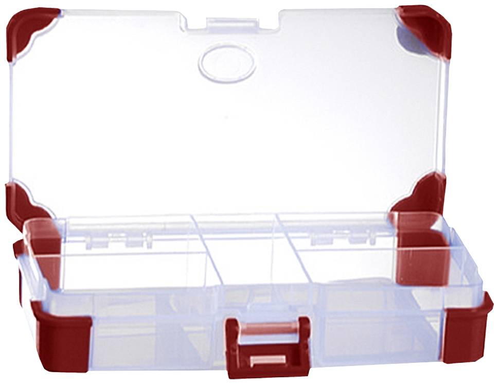 Mallette de rangement séparations fixes VISO JAP14070RE (L x l x H) 140 x 70 x 30 mm Nombre de compartiments: 5 1 pc(s)