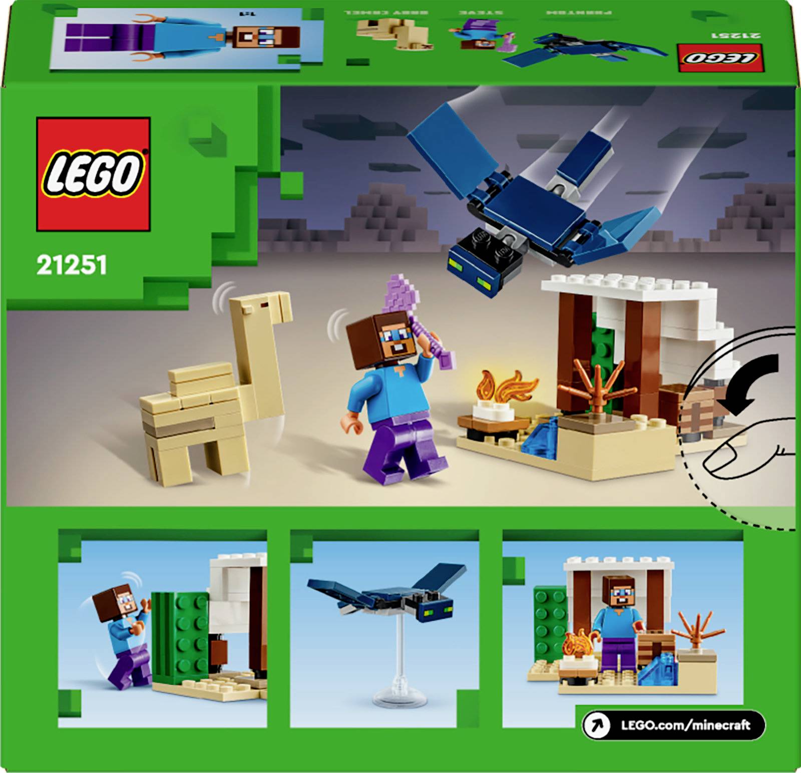 21251 LEGO® MINECRAFT Expédition dans le désert de Steve