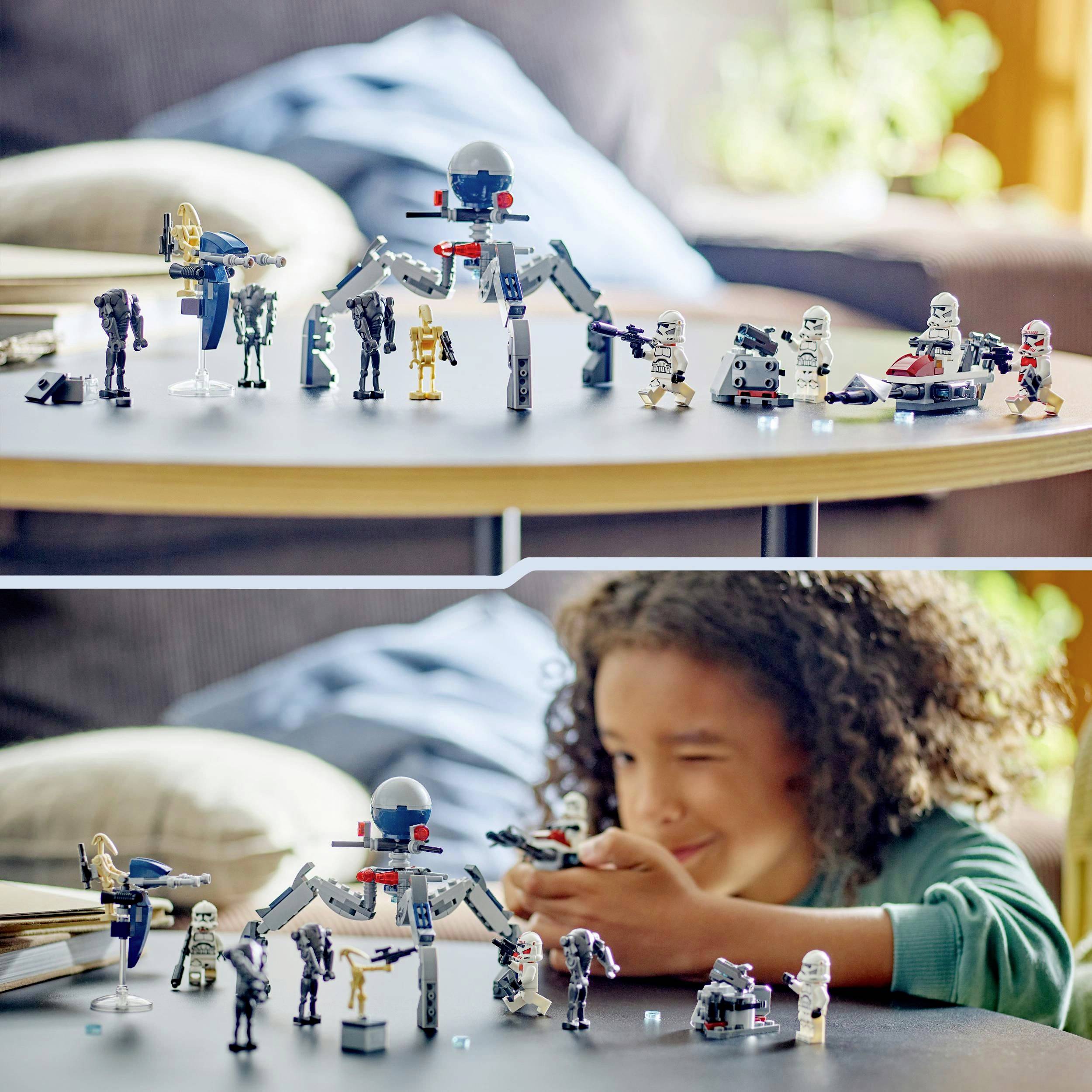 75372 LEGO® STAR WARS™ Pack de bataille clone Trooper et Battle Droid