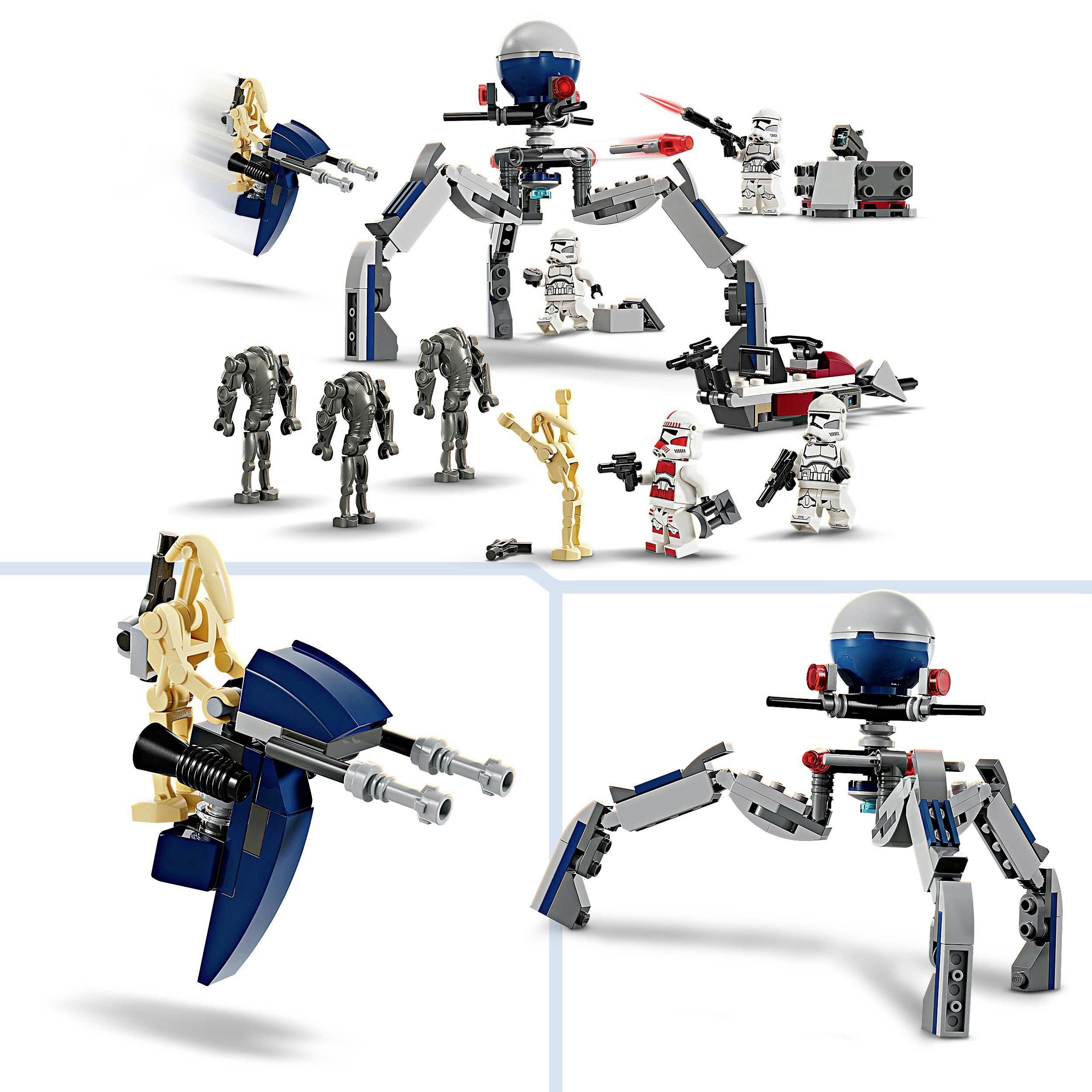 75372 LEGO® STAR WARS™ Pack de bataille clone Trooper et Battle Droid