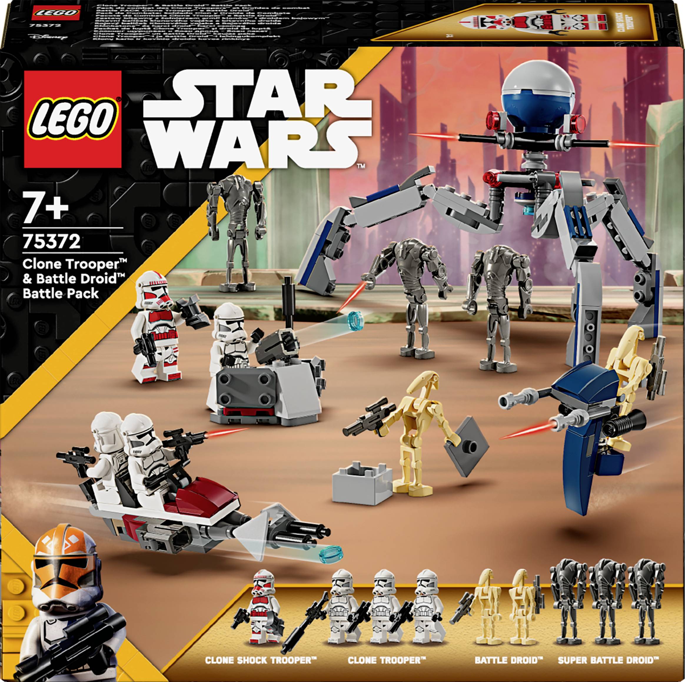 75372 LEGO® STAR WARS™ Pack de bataille clone Trooper et Battle Droid