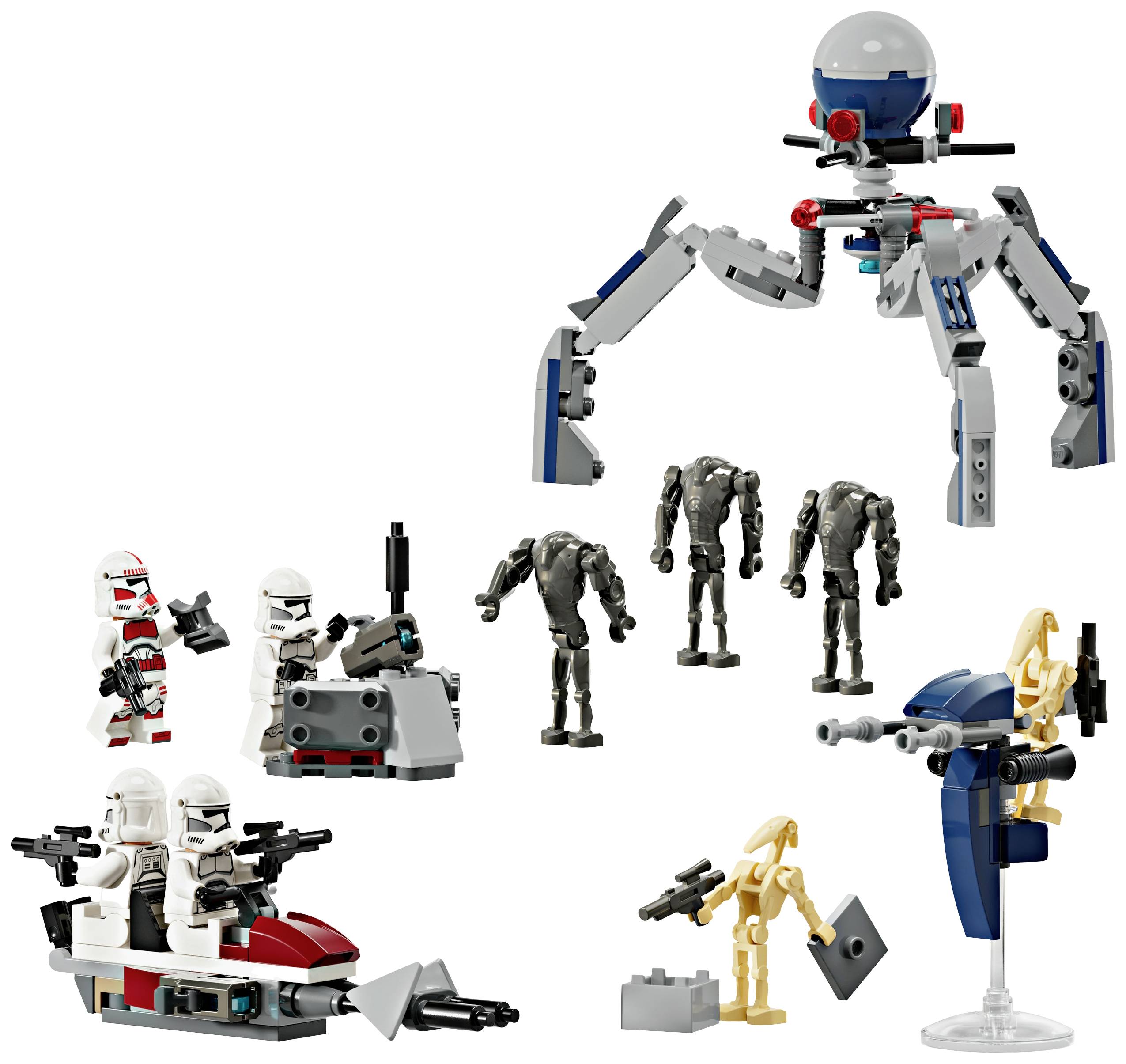 75372 LEGO® STAR WARS™ Pack de bataille clone Trooper et Battle Droid