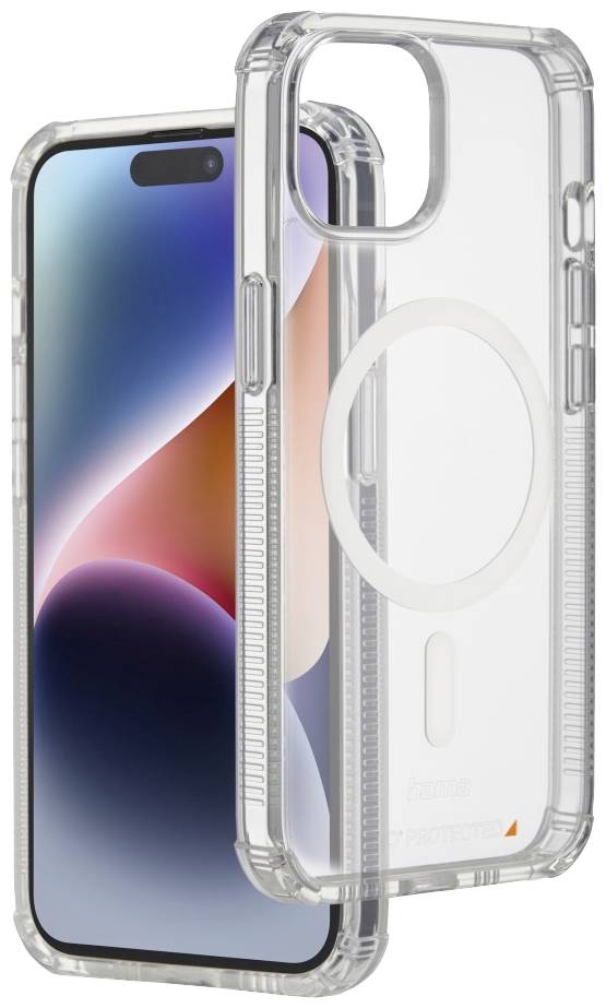 Hama MagCase Extreme Protect Coque arrière Apple iPhone 15 Plus transparent compatible avec MagSafe, résistant aux chocs 00136030