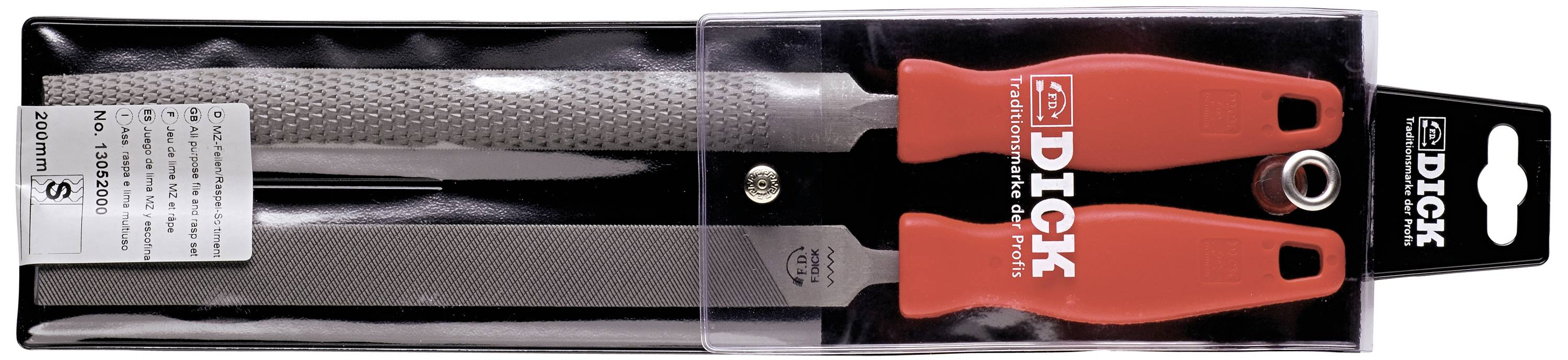 Dick 13052000 Jeu de râpes à lime multi-usages 2 pièces Longueur 200 mm 1 set