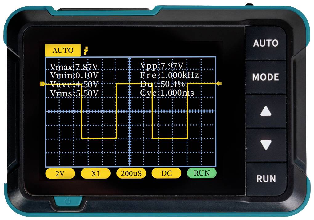 Oscilloscope numérique Joy-it DSO-200 200 kHz mémoire numérique (DSO), appareil manuel