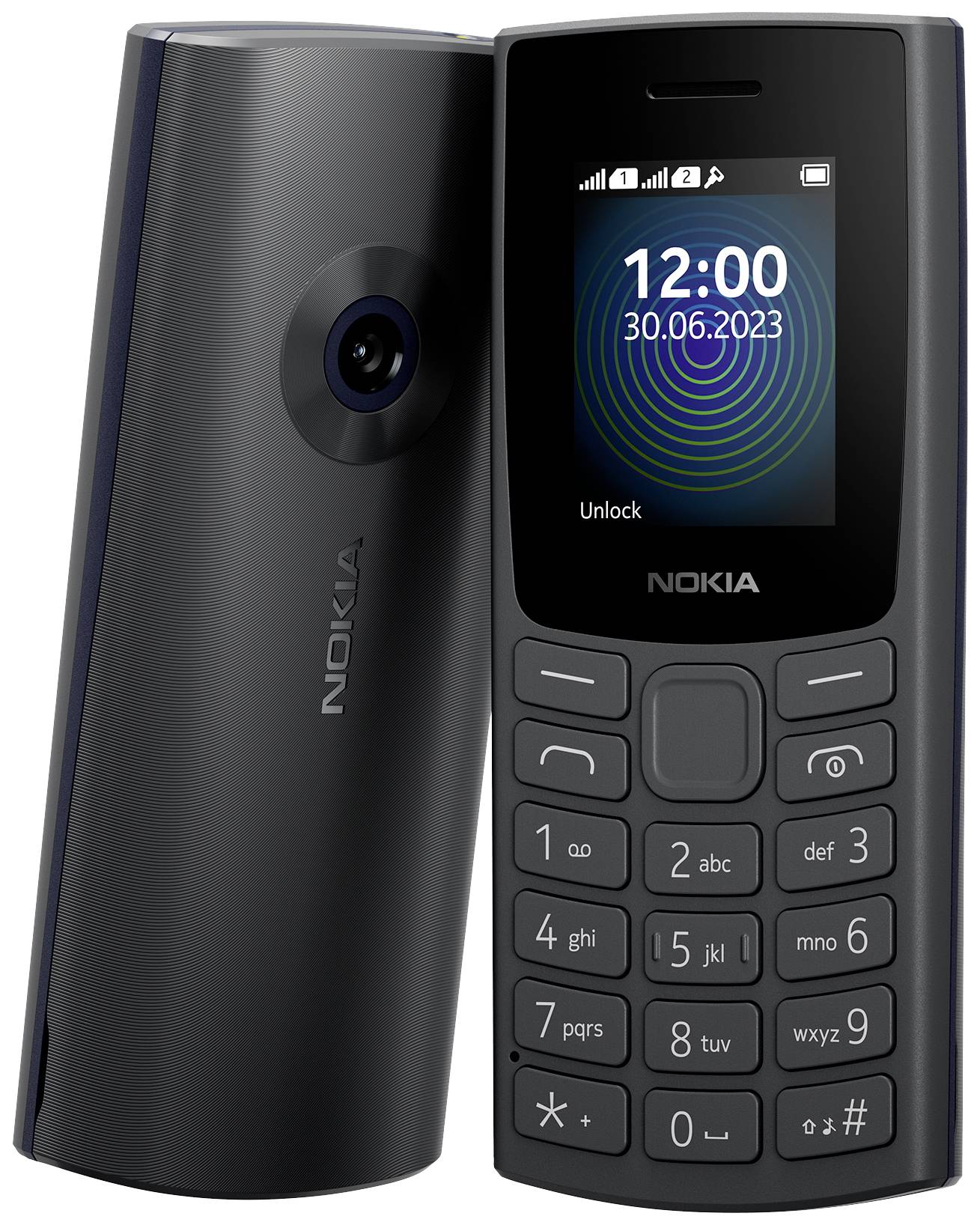 Nokia 110 2G Edition 2023 Téléphone portable charbon de bois