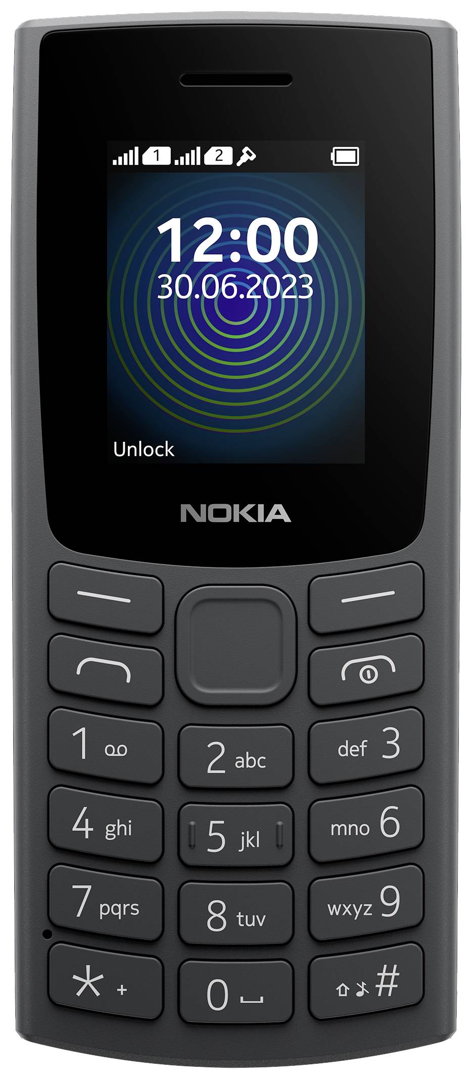Nokia 110 2G Edition 2023 Téléphone portable charbon de bois