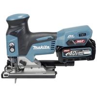 Makita Scie sauteuse pendulaire sans fil JV001GD101 brushless, + batterie, + chargeur 700 W 40 V 2.5 Ah Nombre d’accus fournis 1 Makita Scie sauteuse pendulaire sans fil JV001GD101 brushless, + batterie, + chargeur 700 W 40 V 2.5 Ah Nombre d’accus fournis 1