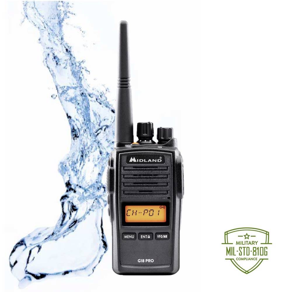Midland G18 Pro PMR C1145.02 Emetteur-récepteur PMR une pièce