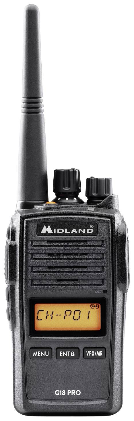 Midland G18 Pro PMR C1145.02 Emetteur-récepteur PMR une pièce