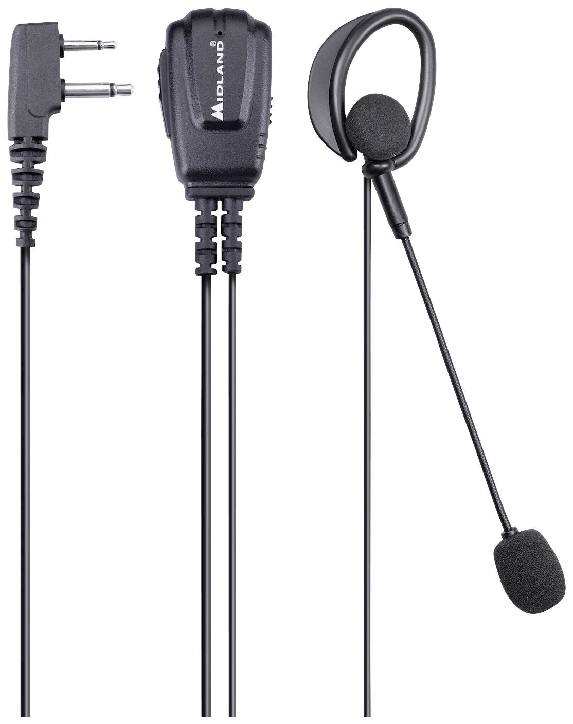 Midland Micro-casque MA 30-L Kopfhörer und Mikr.Duo Klinke C1526