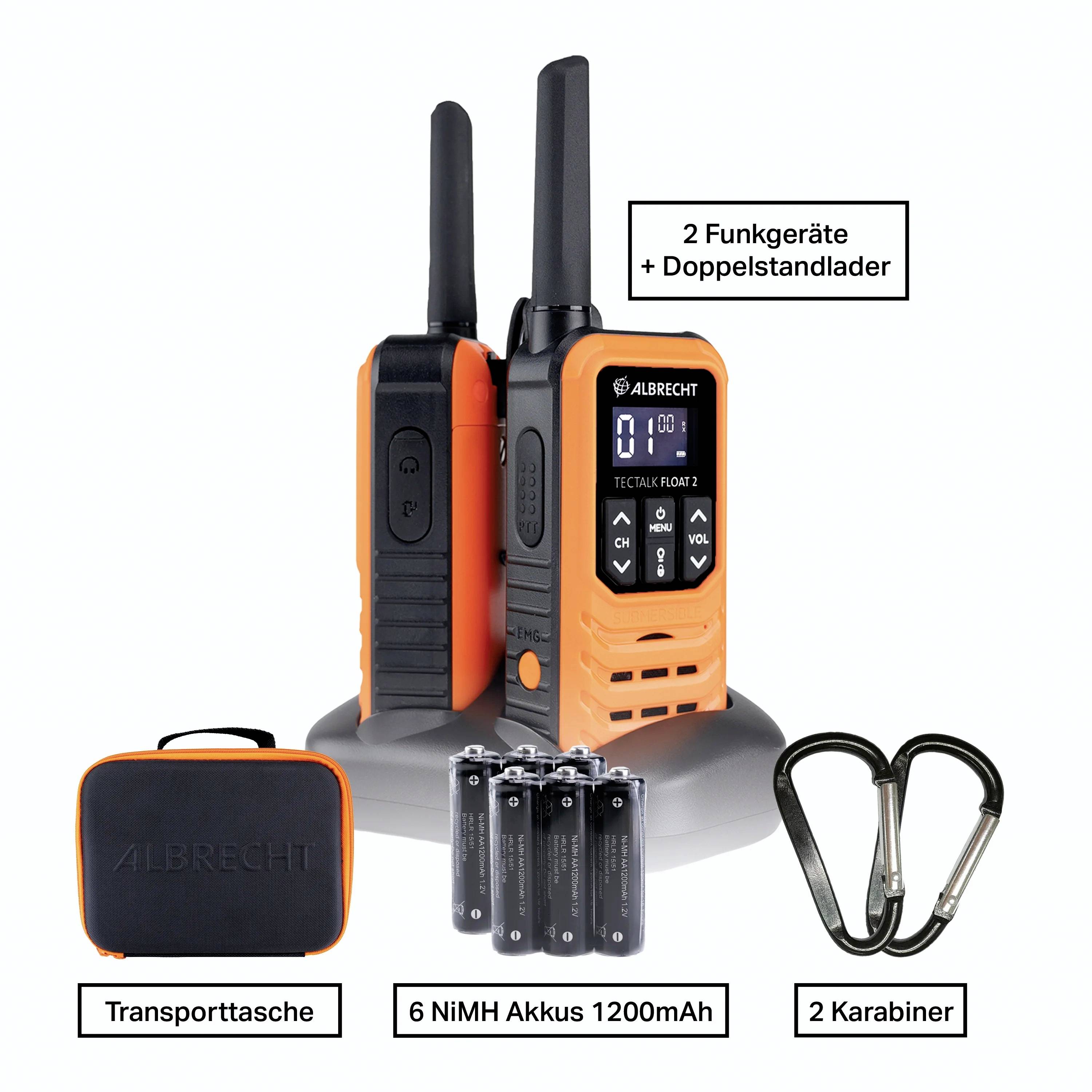 Midland XT70 Pro PMR+LPD Blisterpack Schwarz C1465 Talkie-walkie LPD/PMR jeu de 2
