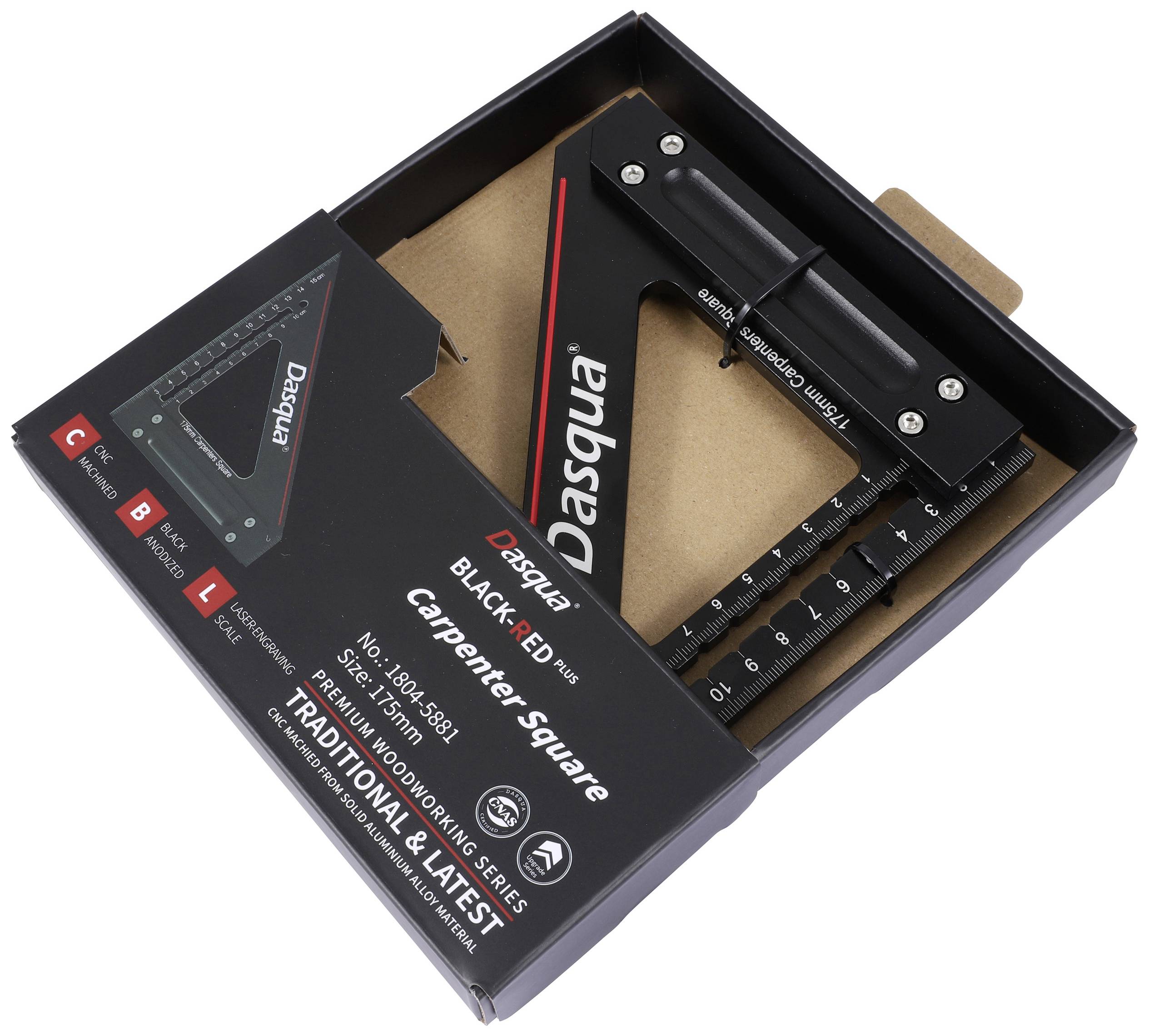 Dasqua 1804-5881 Équerre de menuisier 154 mm 90 ° 1 pc(s)