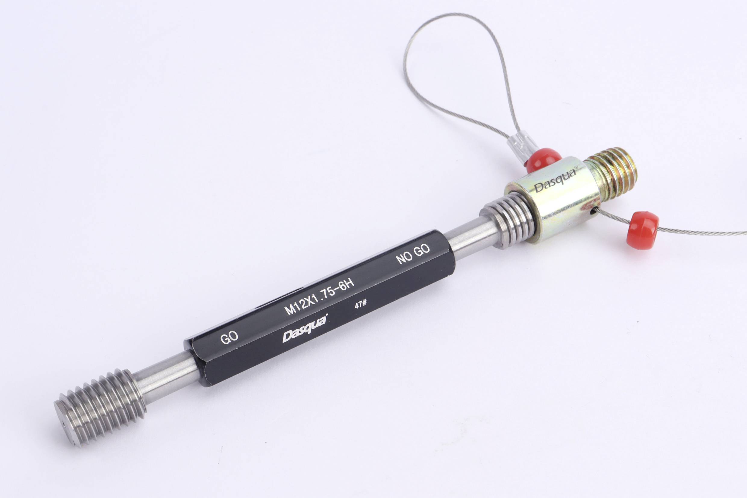 Dasqua 6311-3202 Jeu de 7 embouts filetés, mandrin d'apprentissage Go et no-Go