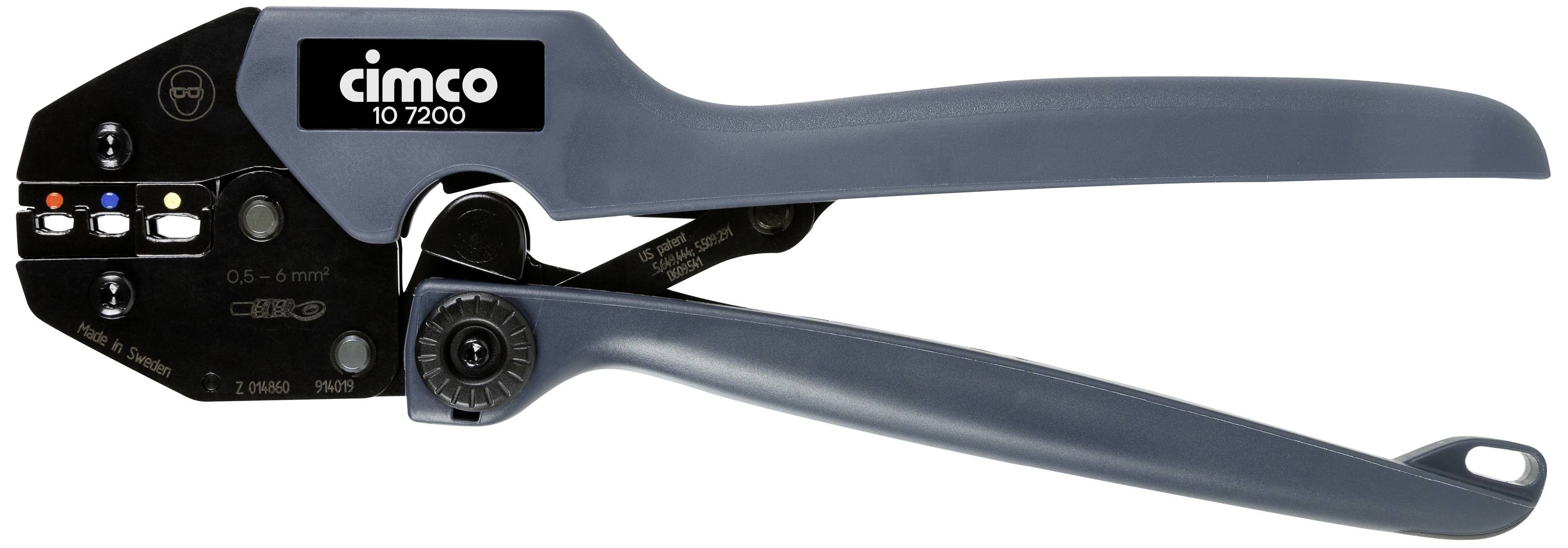 Cimco Power-Crimp iso 107200 Pince à sertir 1 pièce pour connecteurs isolés 0.5 à 6 mm²