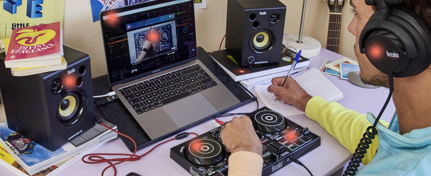Hercules DJLearning Kit MK2 Contrôleur DJ