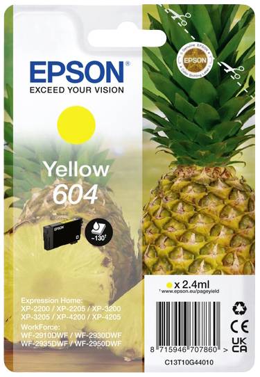 Epson Encre T10G4, 604 d'origine jaune C13T10G44010