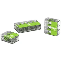 WAGO 221-423 221 Borne de raccordement flexible: 0.14-4 mm² rigide: 0.2-4 mm² Nombre de pôles: 3 50 pc(s) transparent, vert WAGO 221-423 221 Borne de raccordement flexible: 0.14-4 mm² rigide: 0.2-4 mm² Nombre de pôles: 3 50 pc(s) transparent, vert