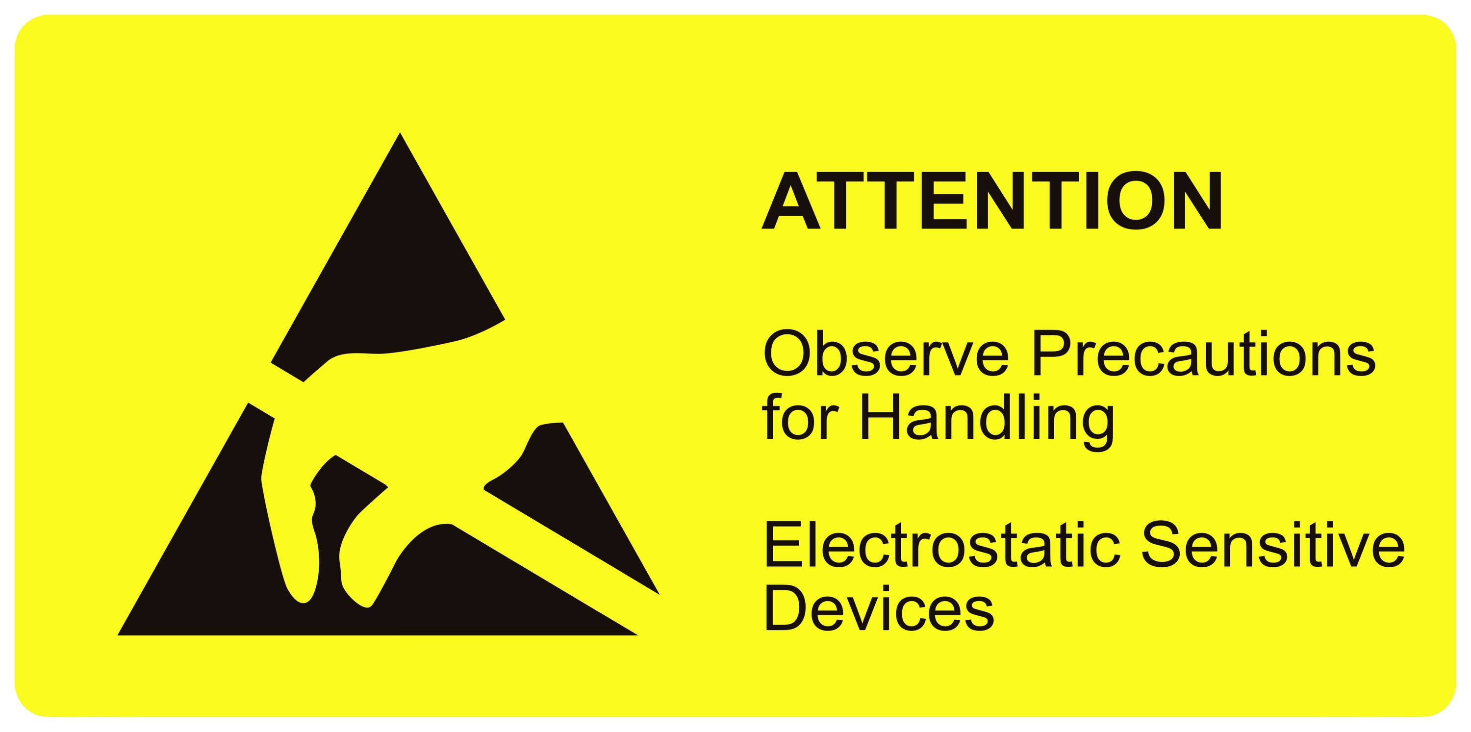 BJZ Logo antistatique (ESD) 1500 pc(s) jaune (L x l) 74 mm x 37 mm autocollant