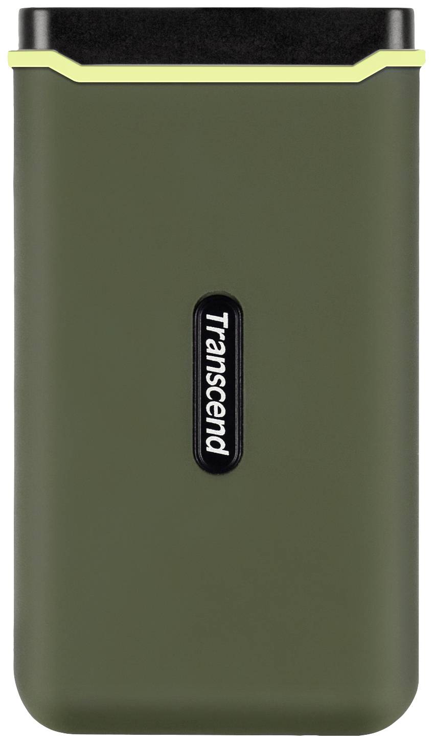 Transcend ESD380C 500 GB Disque dur externe SSD USB-C® (USB 3.2 Gen 2) vert militaire TS500GESD380C