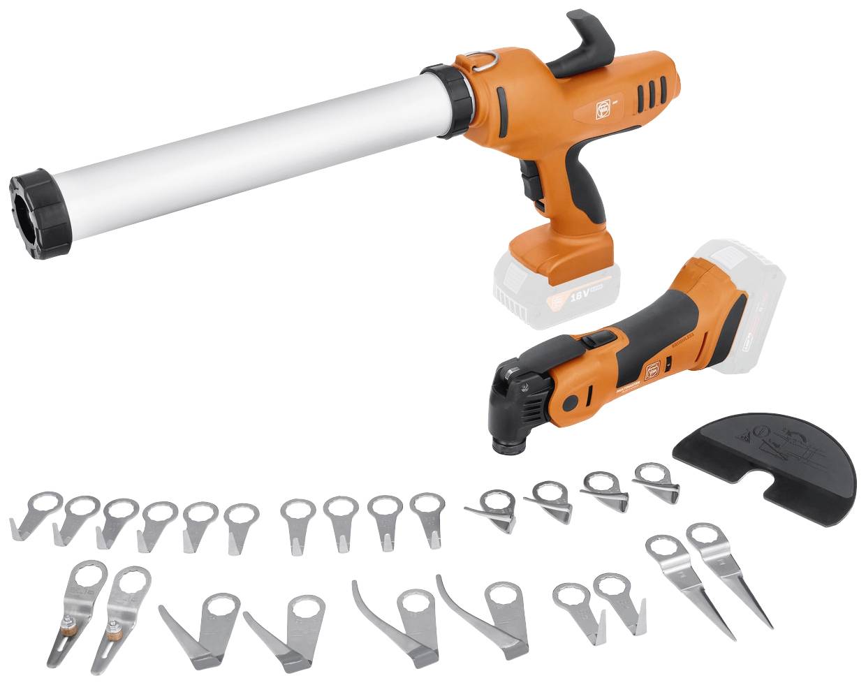 Fein AKP 18-600 AS + AMM 700 1.7 Q AS 71902460000 Pistolet pour cartouche sans fil 400 ml électronique