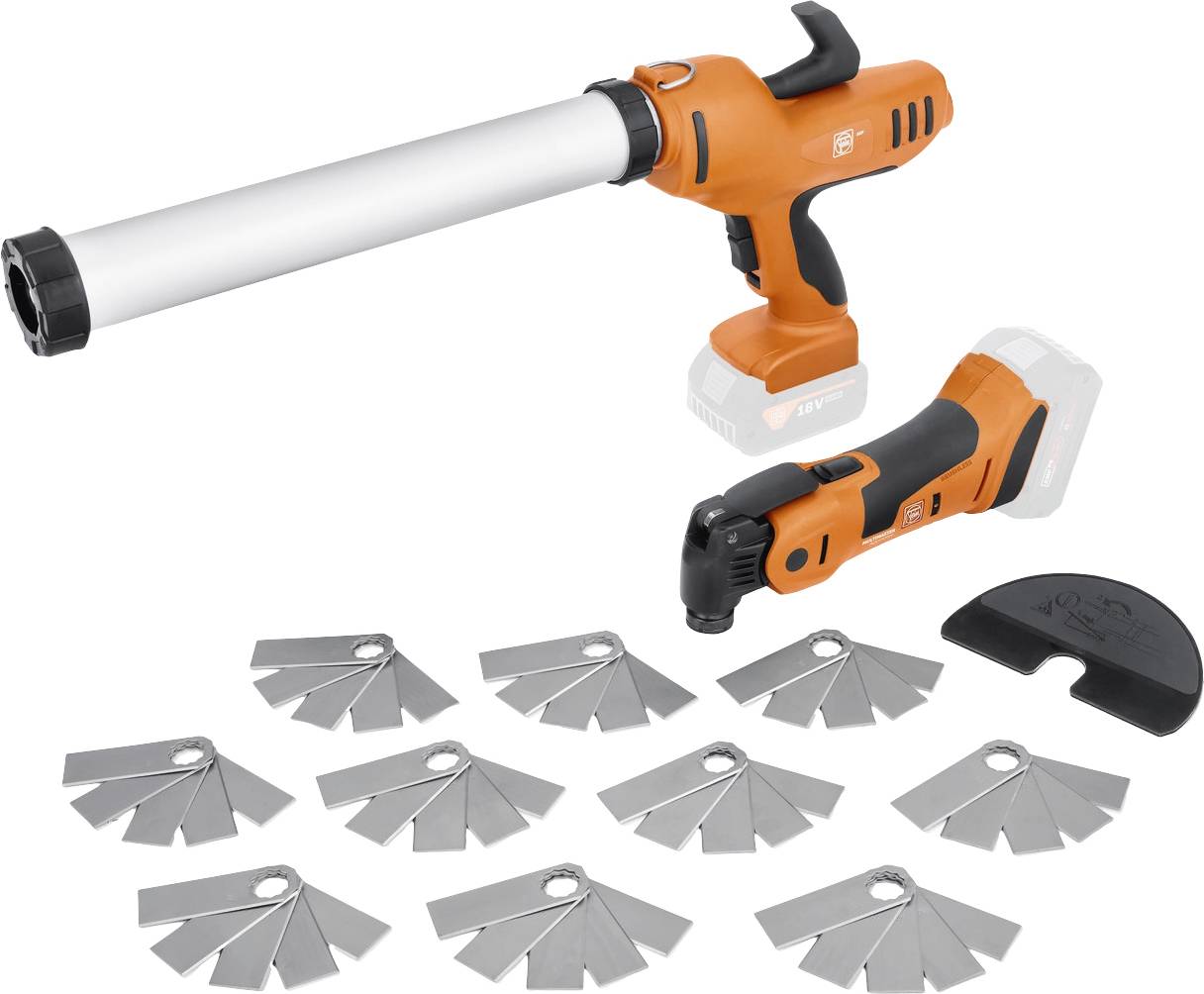 Fein AKP 18-600 AS + AMM 700 1.7 Q AS 71902260000 Pistolet pour cartouche sans fil 400 ml électronique