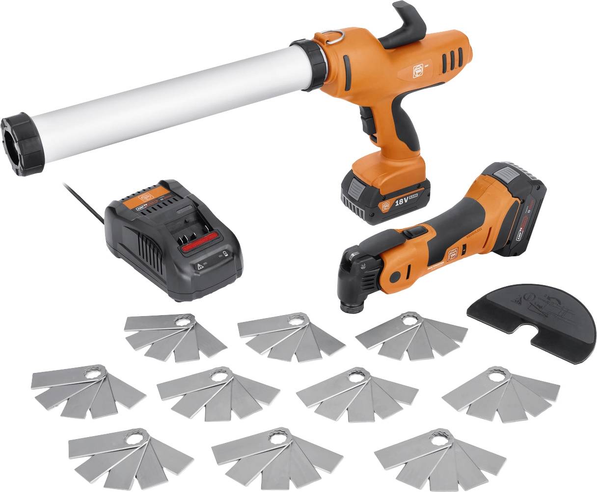 Fein AKP 18-600 AS + AMM 700 1.7 Q AS 71902360000 Pistolet pour cartouche sans fil 400 ml électronique